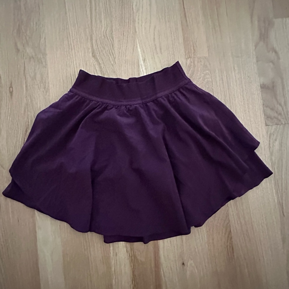 lululemon athletica dramatic magenta court rival Layered Mini Skirt - Picture 3 of 4